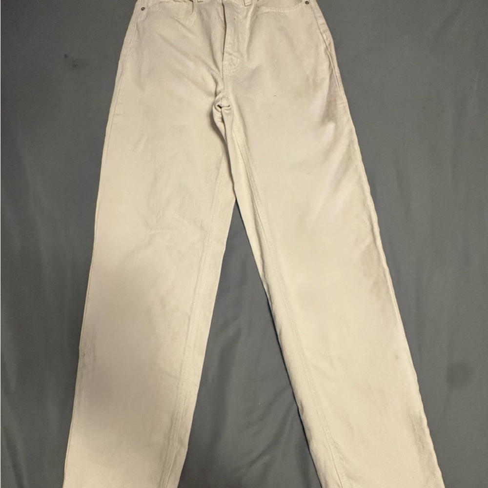 BDG Cream Straight Leg Jeans Classic Comfort